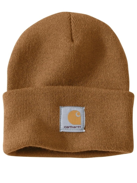 Carhartt Other - Carhartt Rib-Knit Brown Folded Cuff Classic Outdoor Beanie One Size